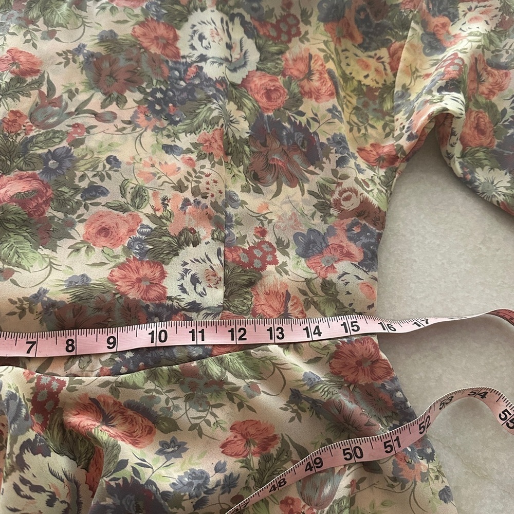 Vintage 80s 90s Knapp Studios floral polyester boho dress - Picture 9 of 9